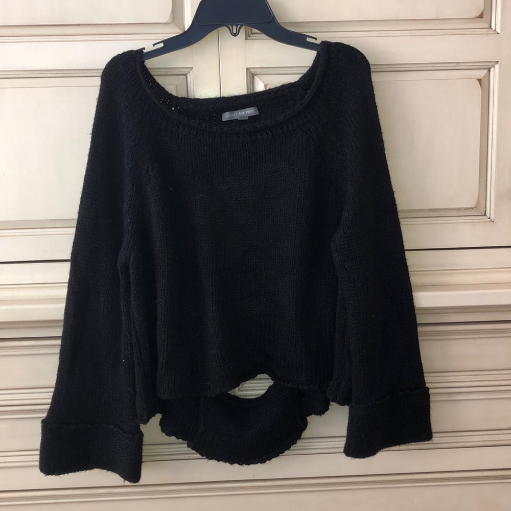 Don’t Ask Why Black sweater